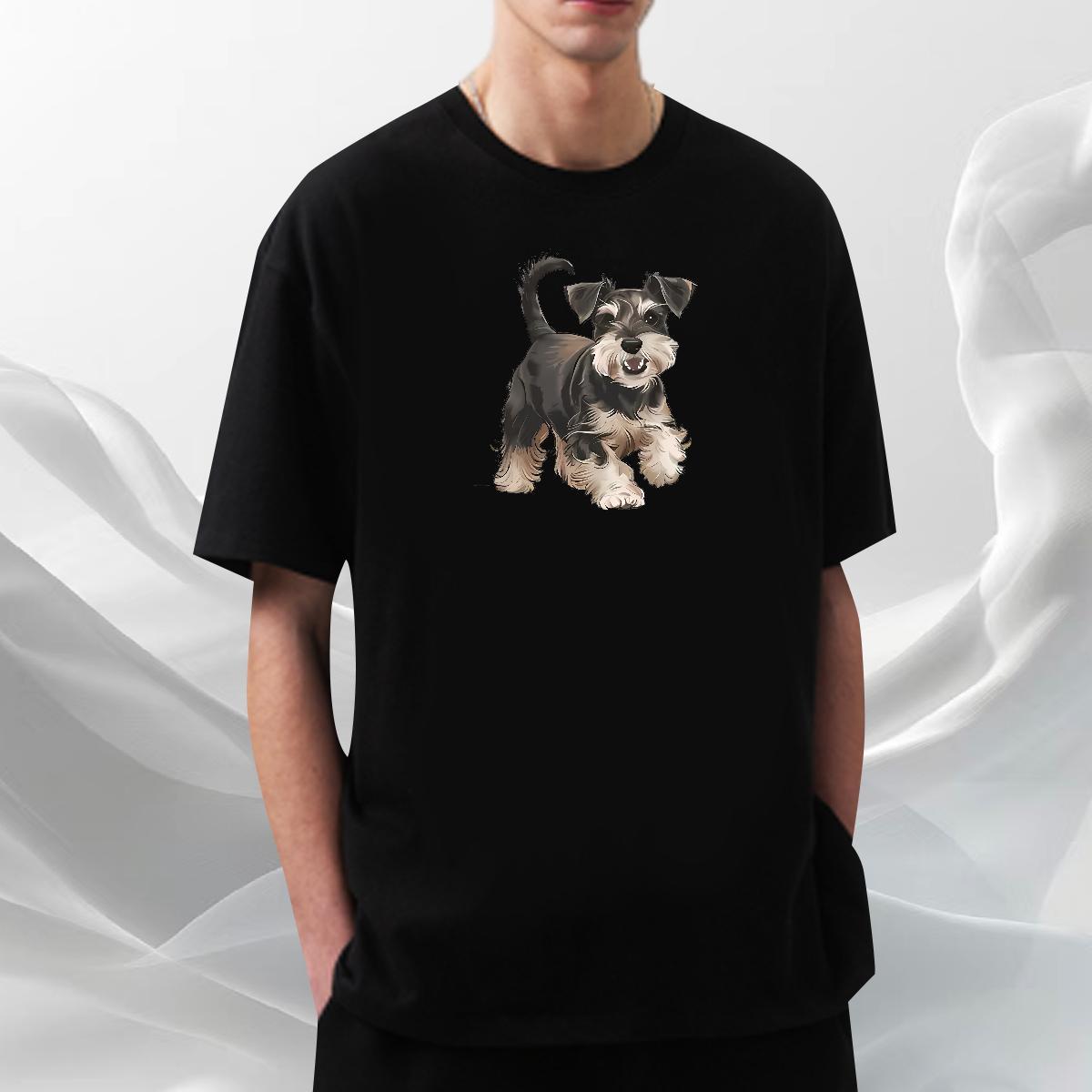 TOP Quality Men Tshirts 230g 100% Cotton Street wear Hip Hop dog DIY Logo Oversized Breathable Soft Designer Fashion T Shirts Men Tops Tees