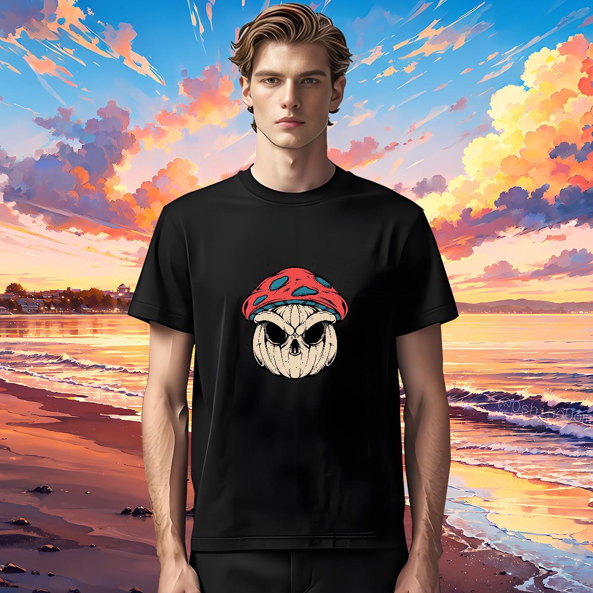 Fashion Man T Shirts ET Clothings 230g Cotton High Street Hip Hop Unisex Oversized 3XL 4XL Breathable Crew Neck Men Tees