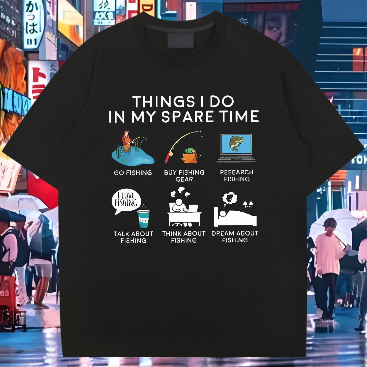 T-Shirts for Men 230g Cotton icon Casual Beach Short Sleeve O-Neck Anime Print Men Tshirts Factory Direct Wholesale Tops Tees