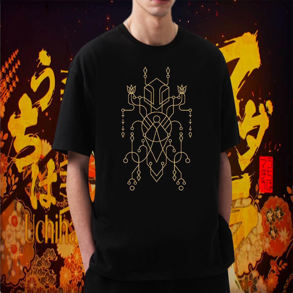 Man T Shirts 100% Cotton 230g Geometric line Outdoor Pure Cotton Custom Printed Tshirt for Man Woman New Designer Loose Wear