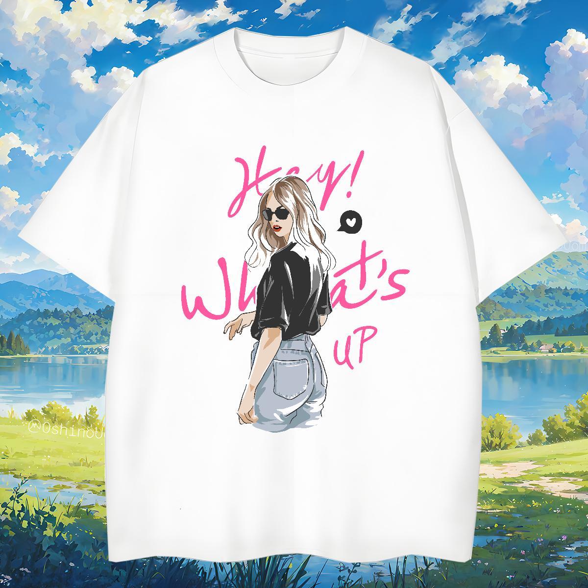 T-Shirts for Men 230g Cotton character Street Breathable Short Sleeve DIY Printed Tshirt for Man Woman Factory Direct Classic Tops Tees