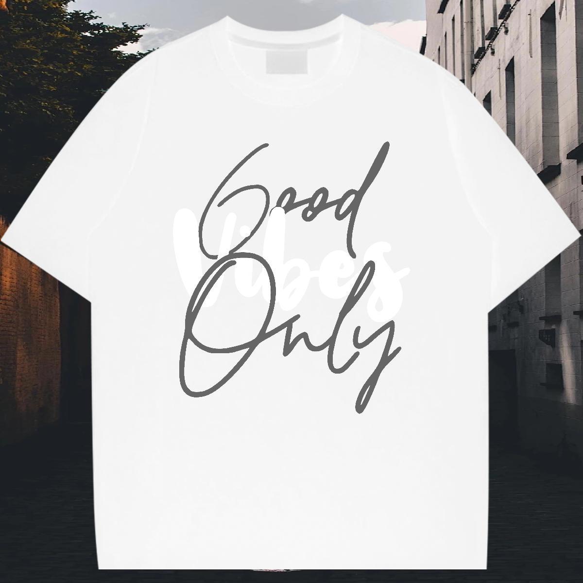 Cool Mens Tshirts 100% Cotton 230g Daily Outfit letter Anime Print Breathable Soft 2024 DIY T shirt Tees Shirts
