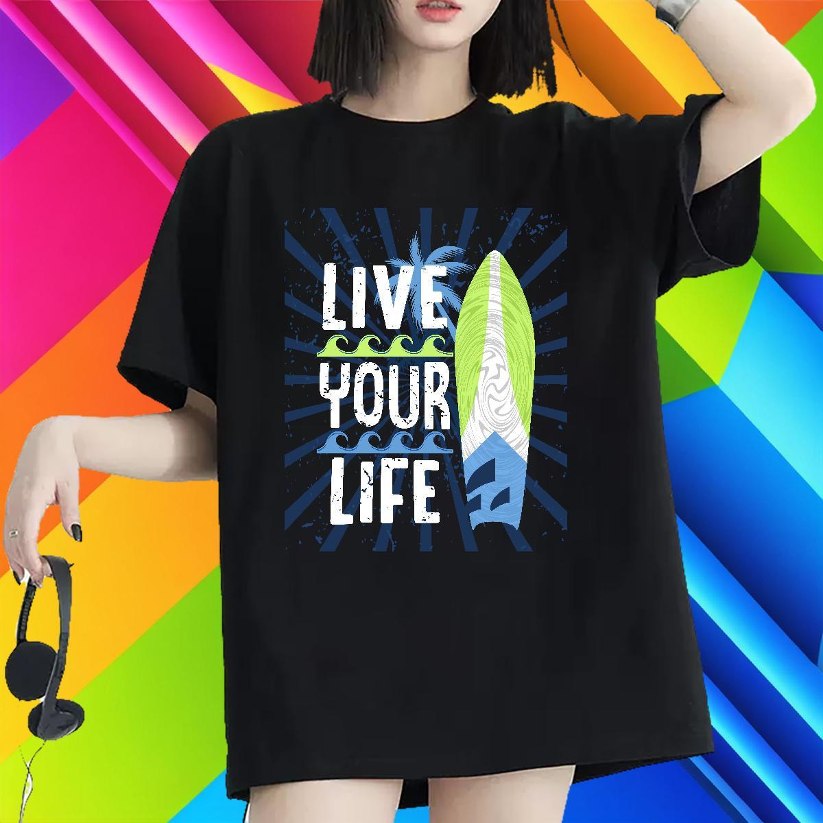 Nice T-Shirts for Women Round Neck Short Sleeve Woman Tshirt Custom Print Oversized tree Sport 100% Cotton 230g New Arrival Clothes