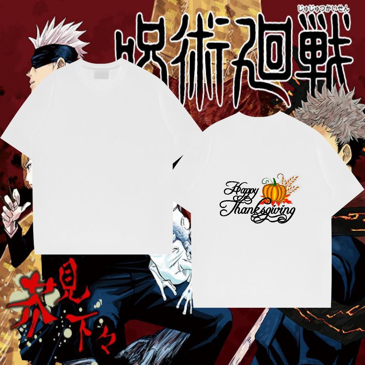 DIY Mens T Shirts 230g Pure Cotton pumpkin High Street Hip Hop Tops Shirt Breathable Short Sleeve TOP Quality Tshirts Black White