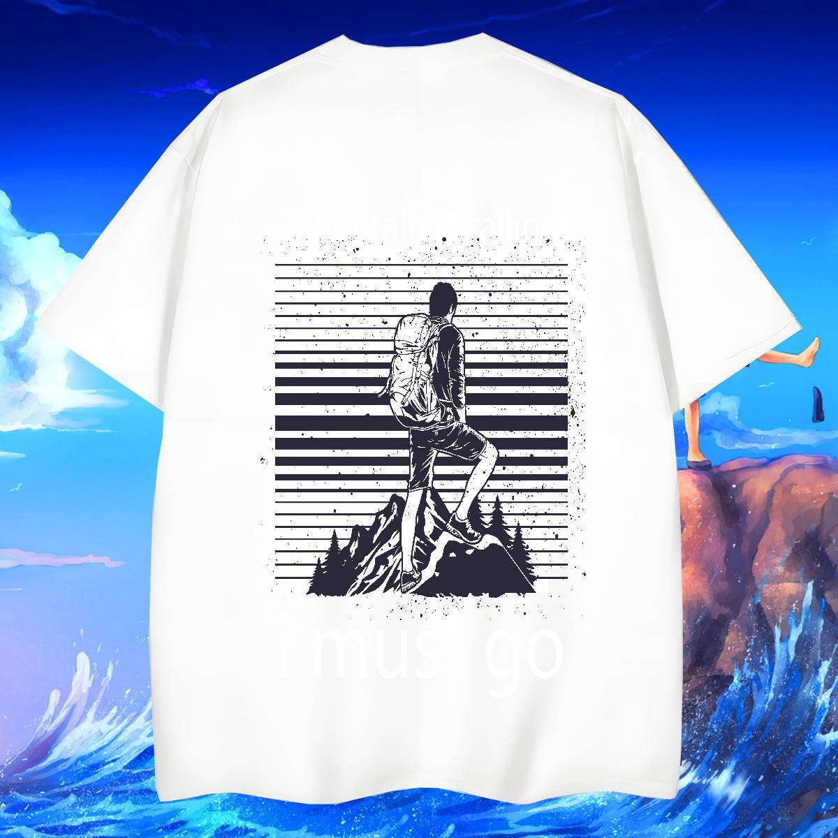 T Shirt For Man 230g 100% Cotton icon Beach Breathable Short Sleeve Plus Size Custom Tshirt for Man Woman Wholesale High Quality Wear