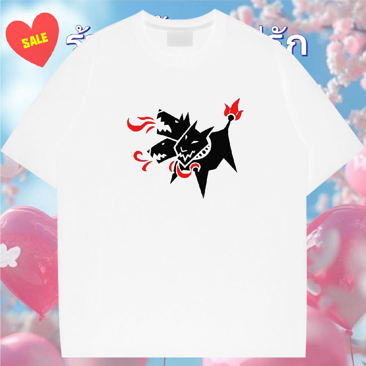 Casual New T-Shirts 100% Cotton 230g wolf Outdoor Tshirts Breathable Short Sleeve Unisex Mens Tshirts Custom Print Oversized