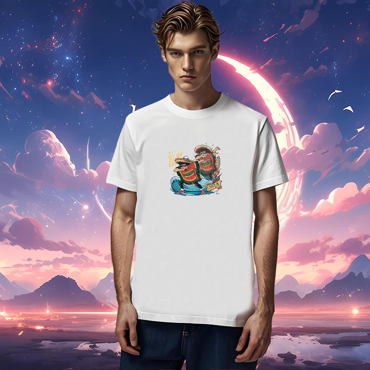 T Shirt For Man 230g Pure Cotton person Casual Beach Breathable Soft Custom Print Plus Size Couples T Shirts Wholesale Unisex Polos