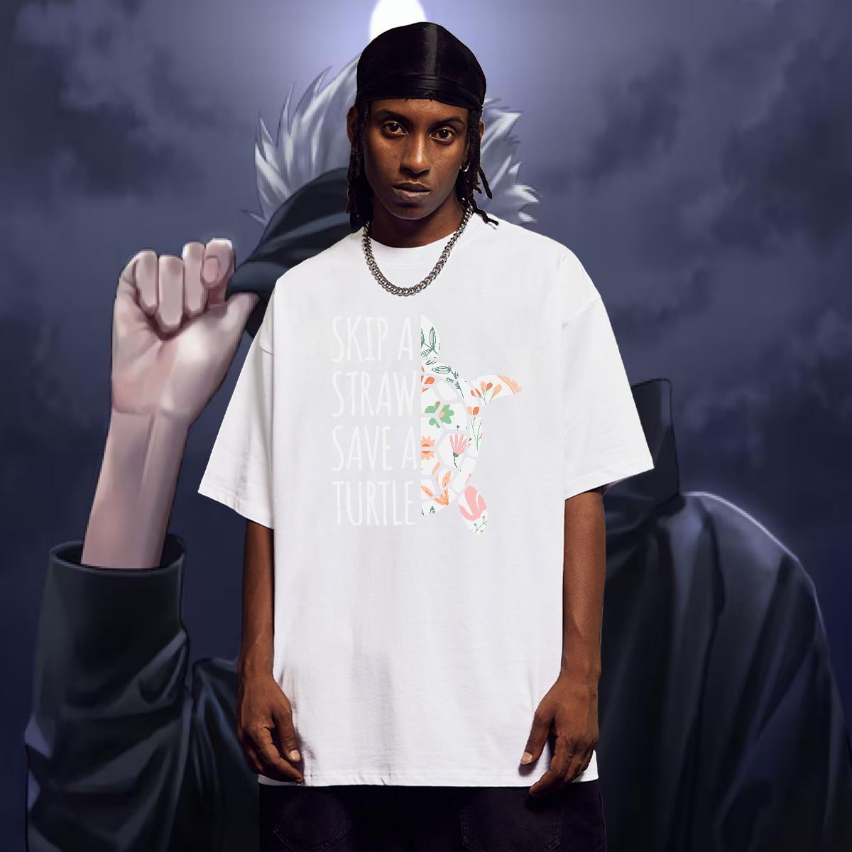 Designer Fashion Men T Shirts 230g Cotton Hip Hop Street Clothings Short Sleeve Soft Comfortable Men Tshirts Custom Anime