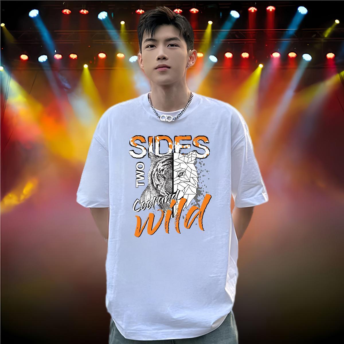 Wholesale Men T Shirts 230g 100% Cotton Daily Outfit Clothes Short Sleeve Soft High Quality Men Tshirts Anime