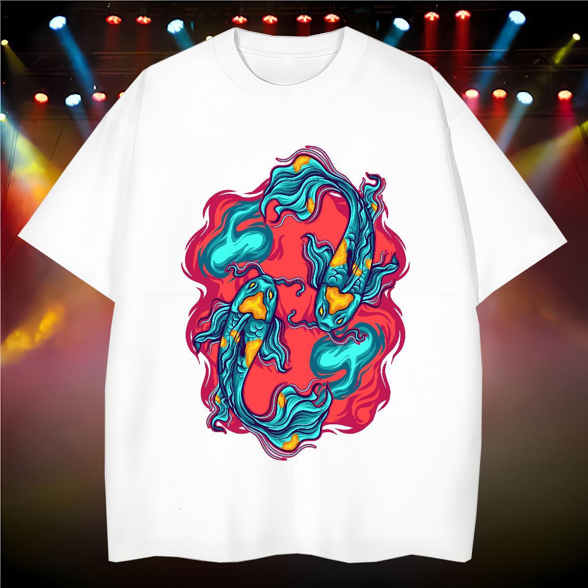 Fashion Designer Men T Shirts 230g Cotton Summer Casual Tee Shirt Crew Neck Wholesale Men Clothes T-Shirt DIY Logo Oversized