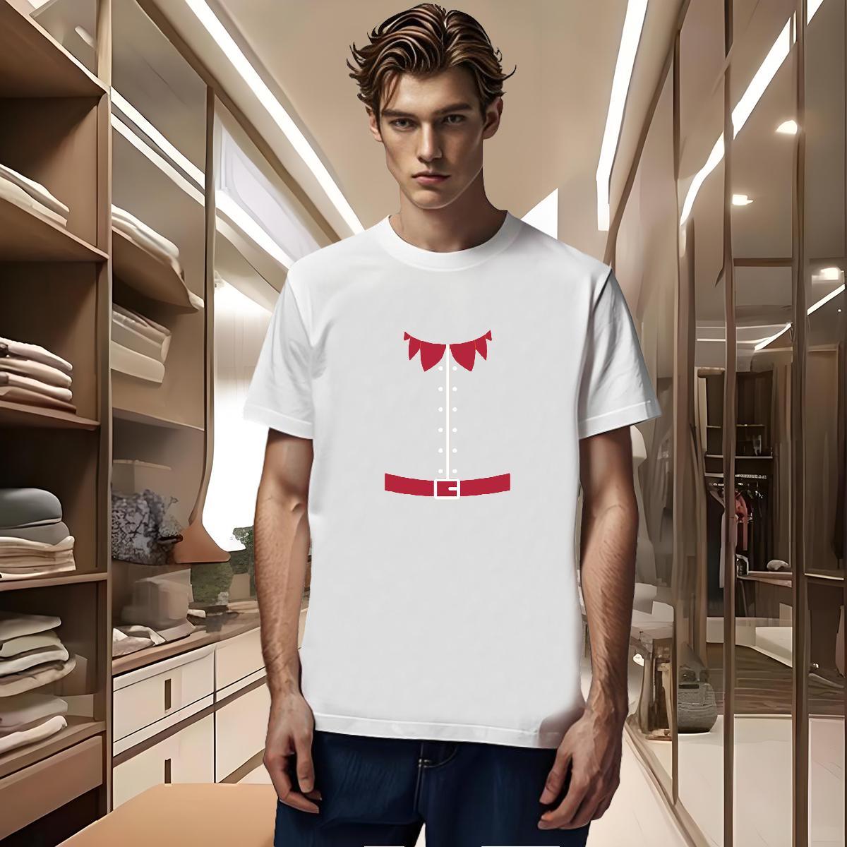 Man T Shirts 230g Cotton Christmas Street wear Hip Hop O-Neck Short Sleeve Plus Size Custom Mens Tshirts Casual New Brand Tees