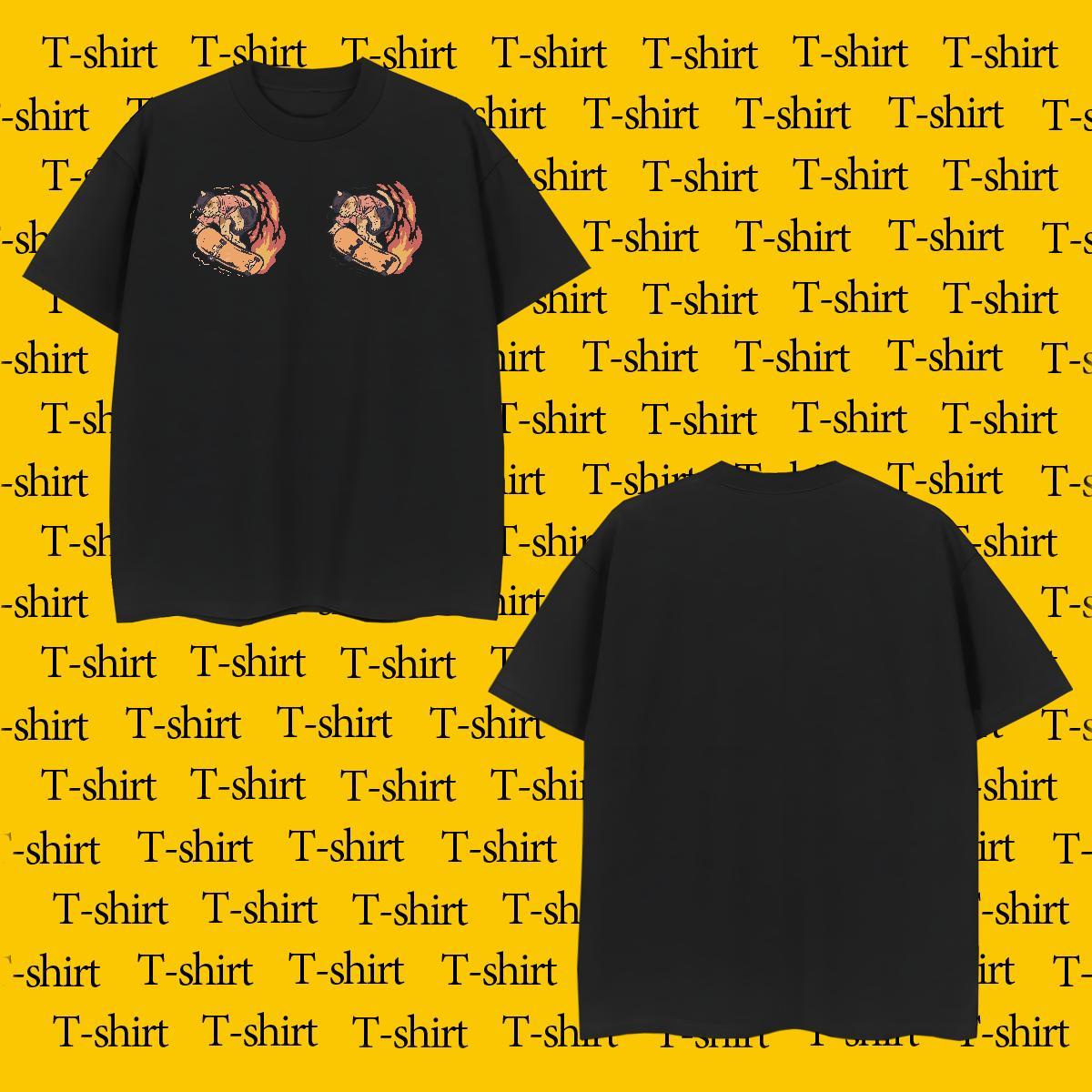 Cool Tshirt for Man Woman 230g Pure Cotton cat T shirt Daily Wear Short Sleeve Soft Black Oversized Customized Clothes