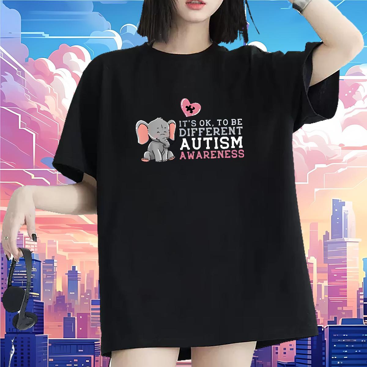 High quality Womens T Shirts O Neck Short Sleeves Woman Tshirt Custom Print Plus Size Elephant Summer Casual 230g Pure Cotton Fashion Clothes Shirt