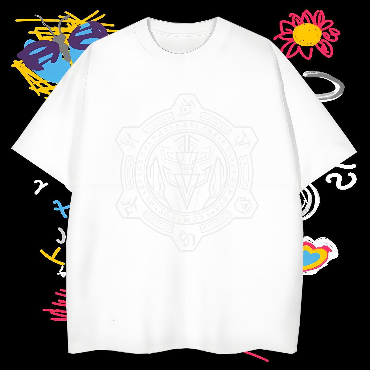 T shirt 230g 100% Cotton handpainted High Street Hip Hop Crew Neck Breathable Black White Men Tshirts New Popular Tops