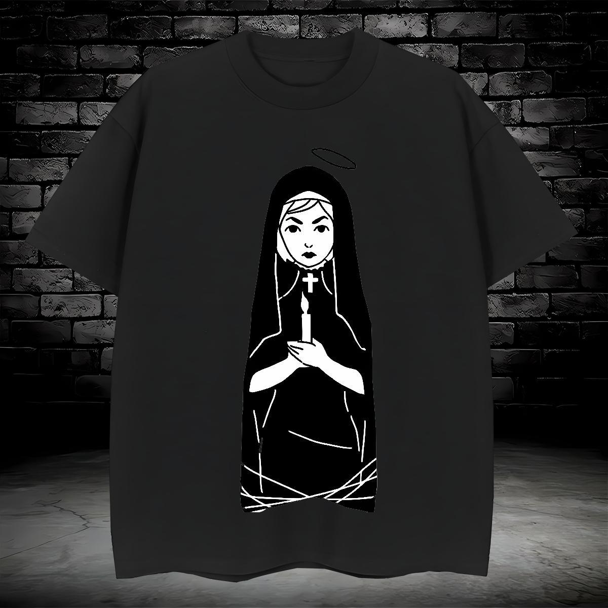 Man T Shirts 230g Cotton nun Spring Summer Breathable Short Sleeve Cartoon Printing L-4XL Men Tshirts New Popular Top Tees