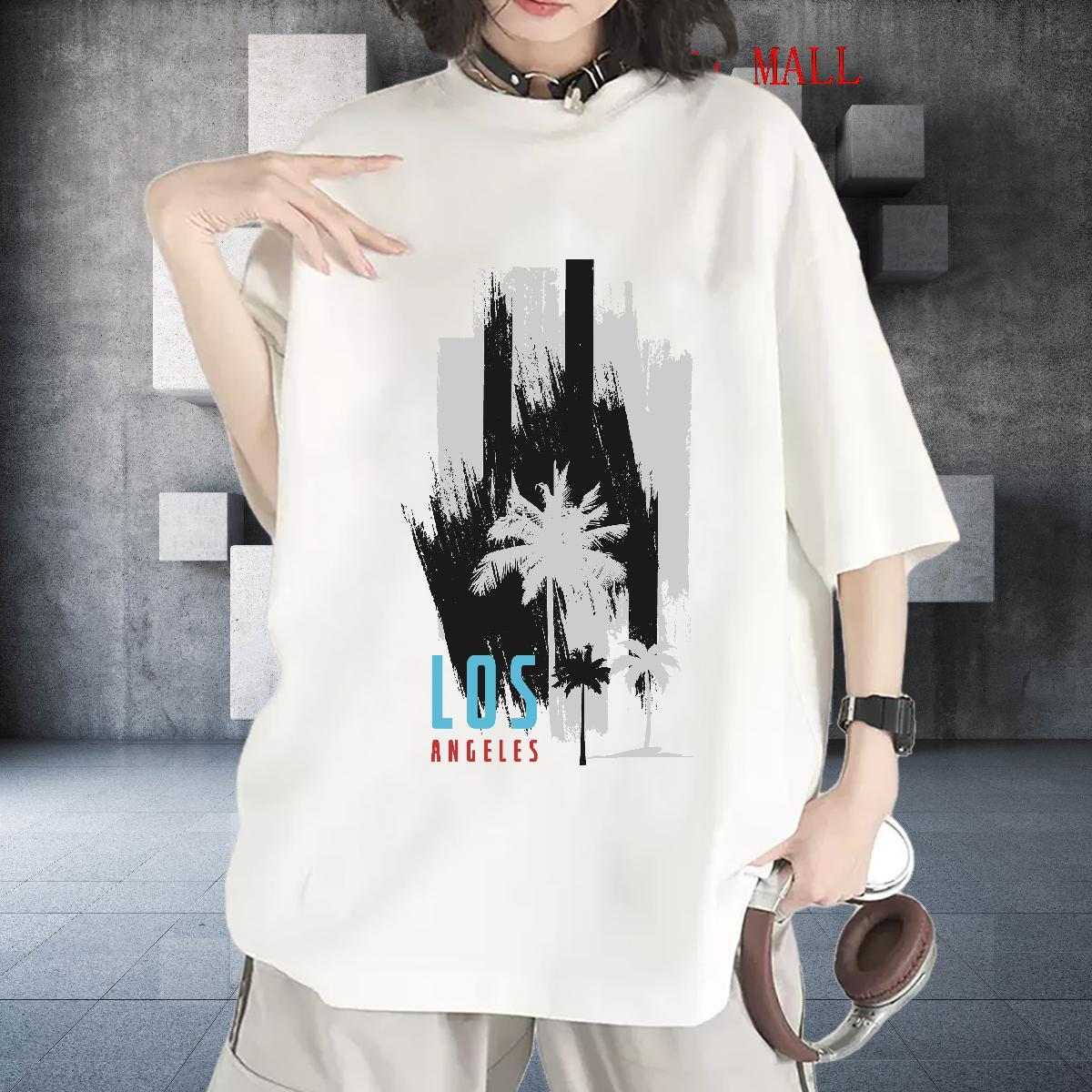 Free Shipping T-Shirts Breathable Short Sleeve Lady T shirt Oversized tree Sport 230g Cotton Classic Tees