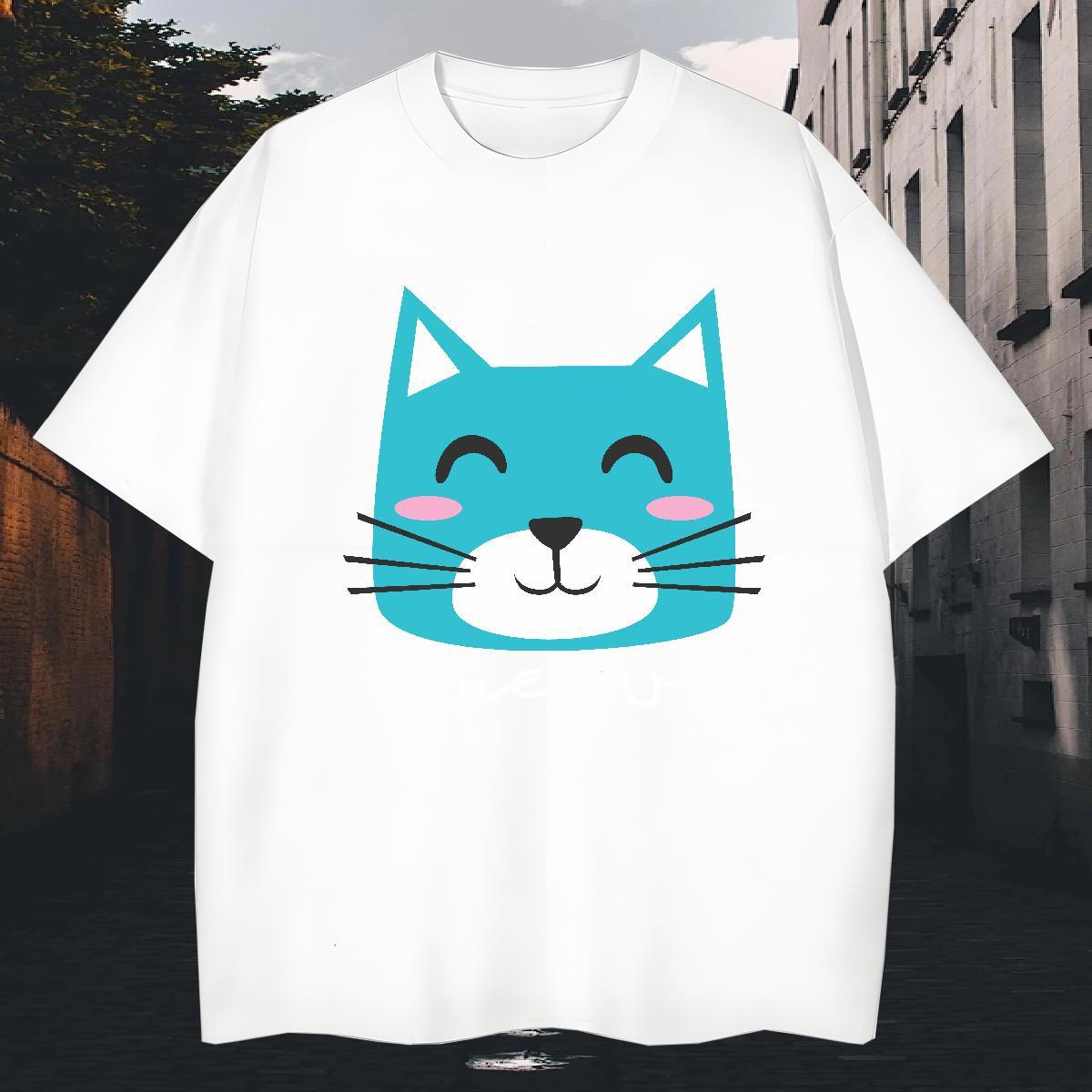 Custom T shirt 230g Pure Cotton cute Hip Hop Clothes Breathable Cool Tshirt for Man Woman Custom Big Size