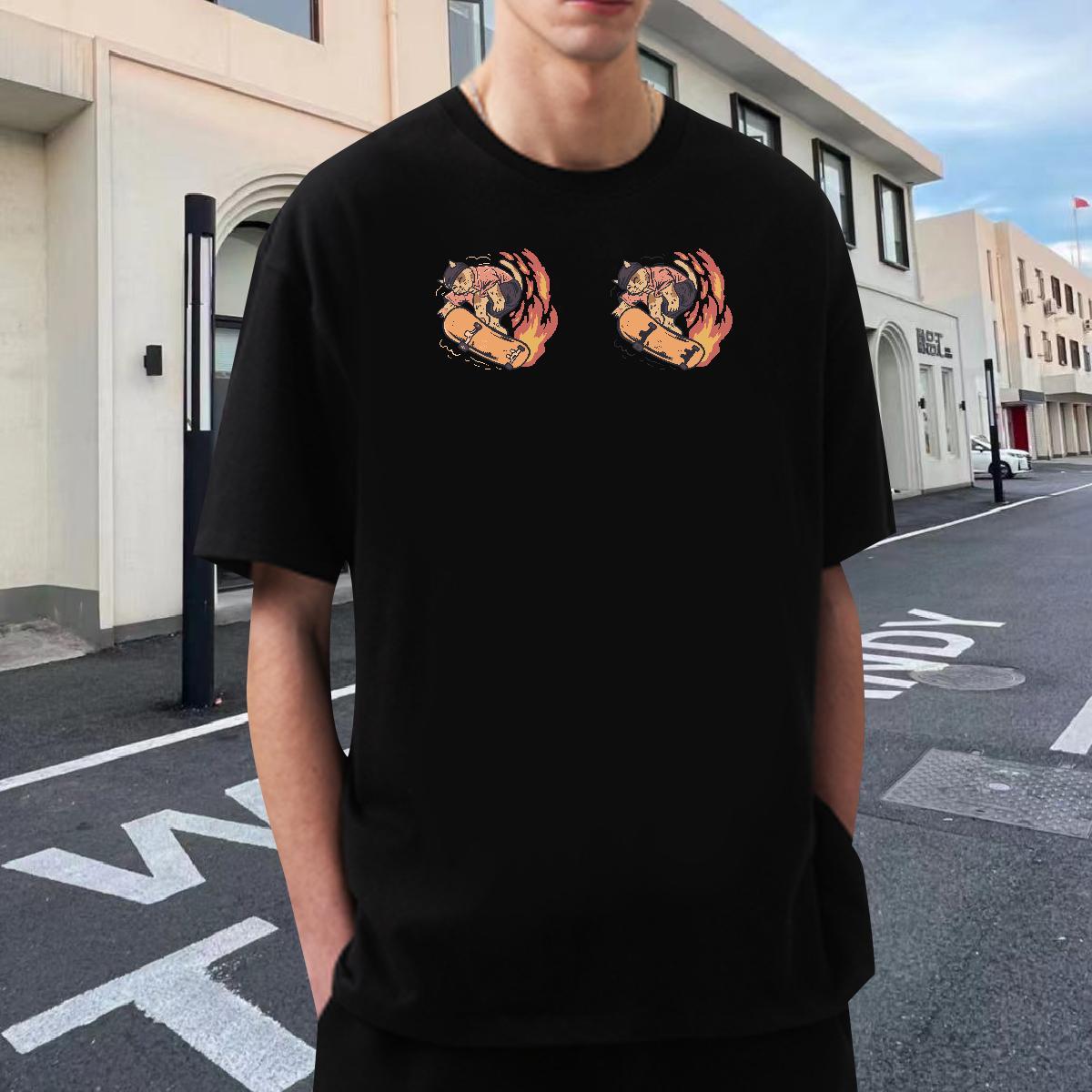 TOP Quality Mens Tshirts 100% Cotton 230g Street cute Customized Breathable Fashion New T-Shirts for Men Polos