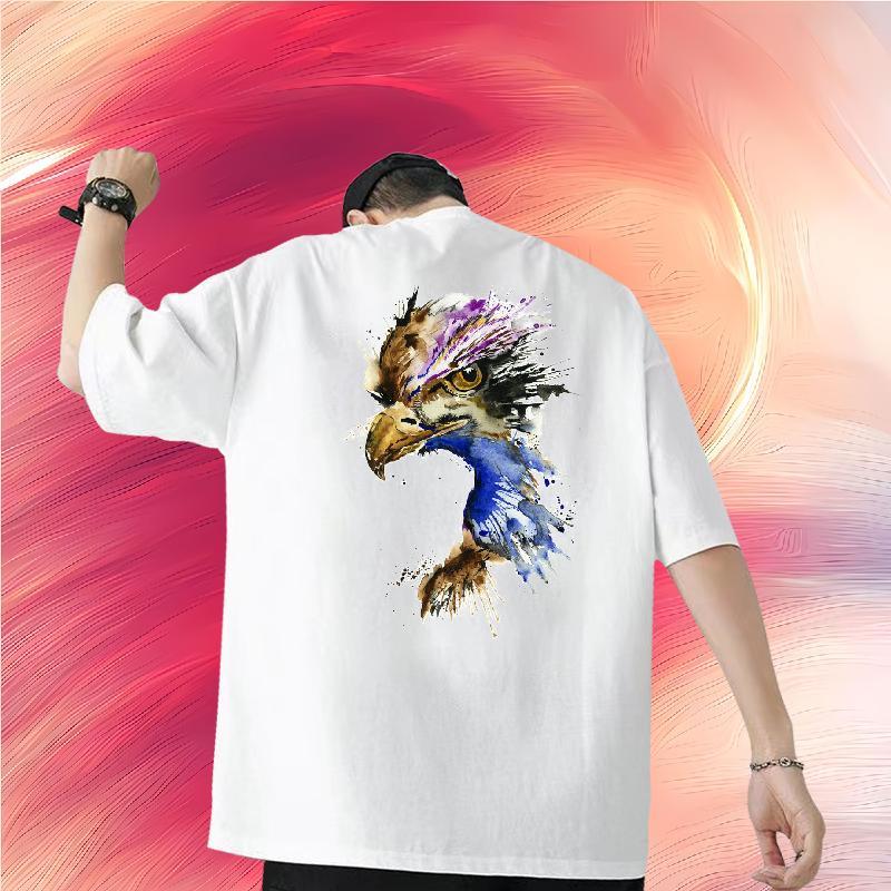 DIY T Shirt For Man 230g Cotton cool Street Casual Tees Pure Cotton Loose Fit Tshirt for Man Woman Oversized 3XL 4XL