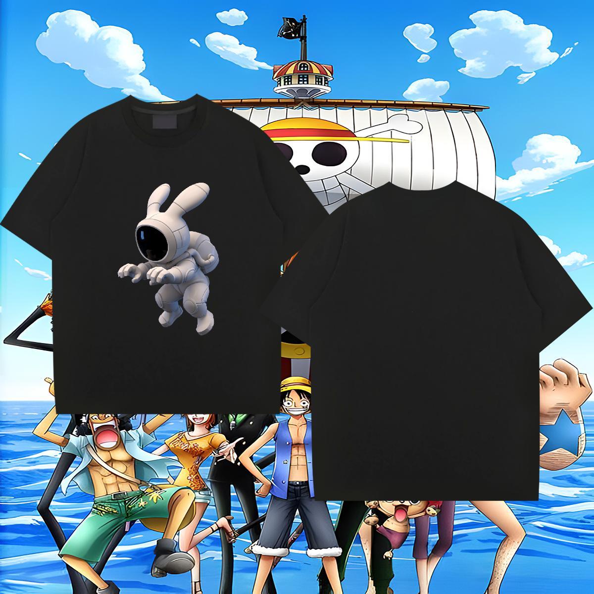 Comfortable Men Tshirts 230g Cotton Street wear Hip Hop Cartoon Printing L-4XL Crew Neck DIY Men T Shirts Tee Shirt