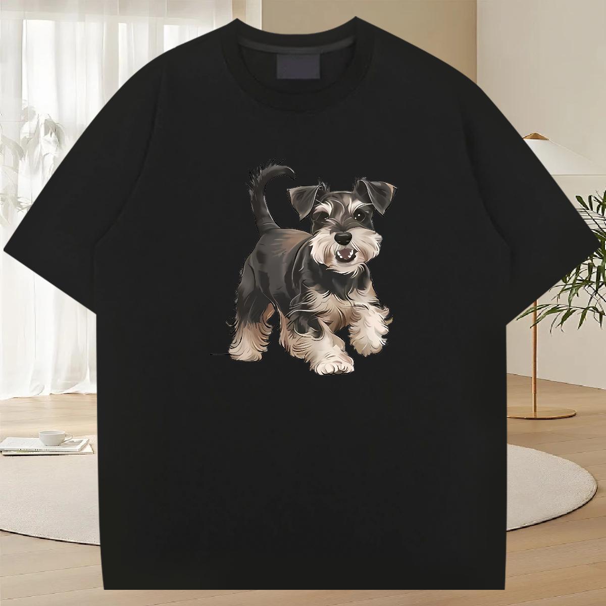 Cool Design Men Tshirts 230g Pure Cotton Daily Outfit dog Customized Print Crew Neck 2024 Designer T-Shirts for Men Tees Shirts