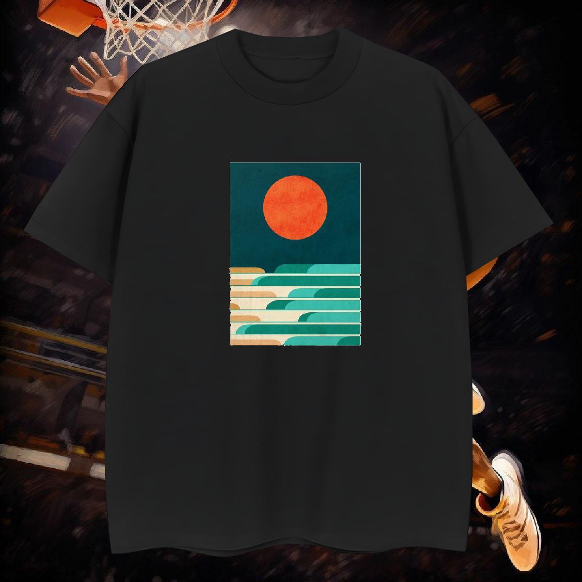 T-Shirts 100% Cotton 230g painting Street Wear Breathable Short Sleeve DIY Printed Men Tops Tees Casual New Loose Tee Shirt