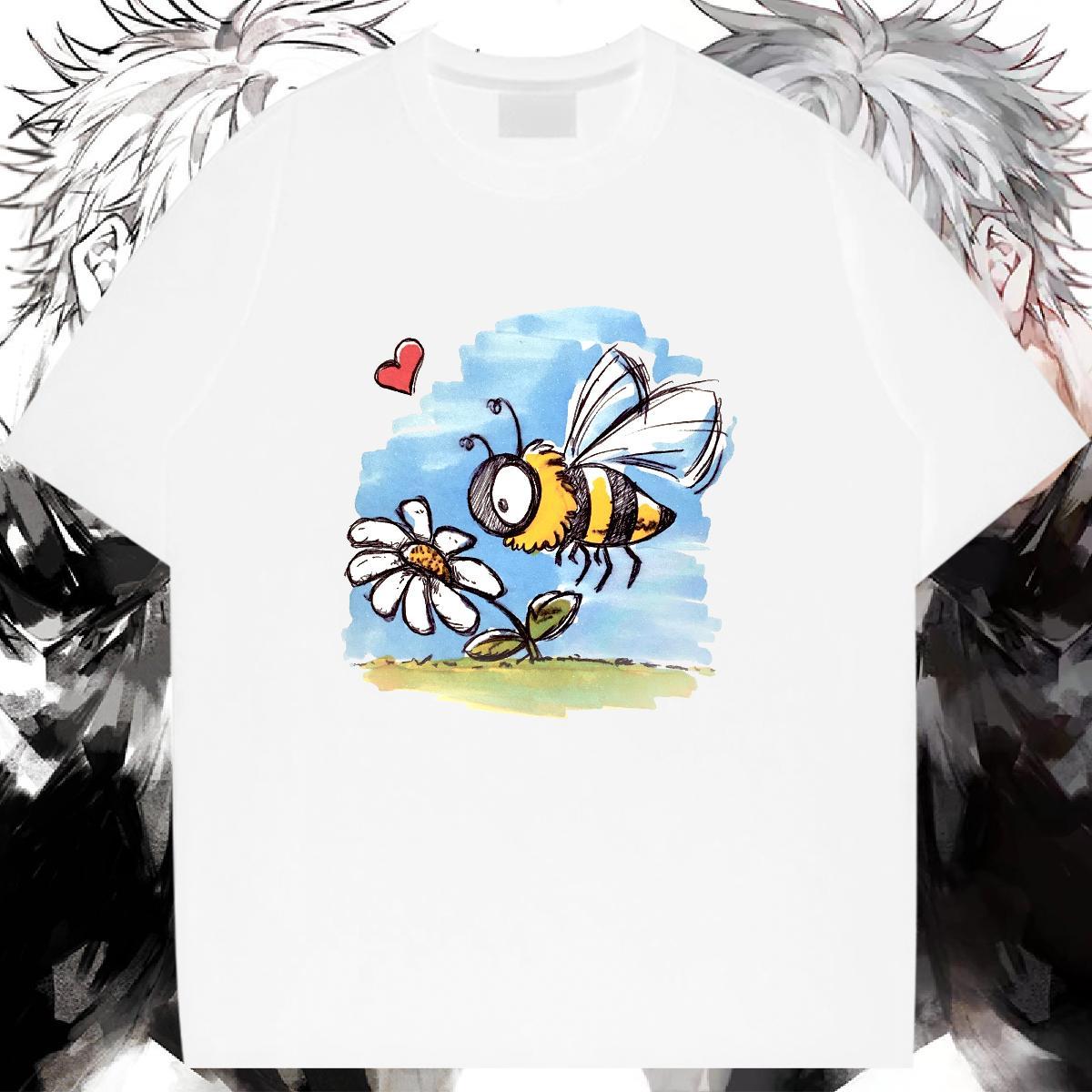 Free Shipping Womens T Shirts O Neck Short Sleeves Couples T Shirts Black White Hip Hop Street 100% Cotton 230g 2024 DIY Clothes Shirt