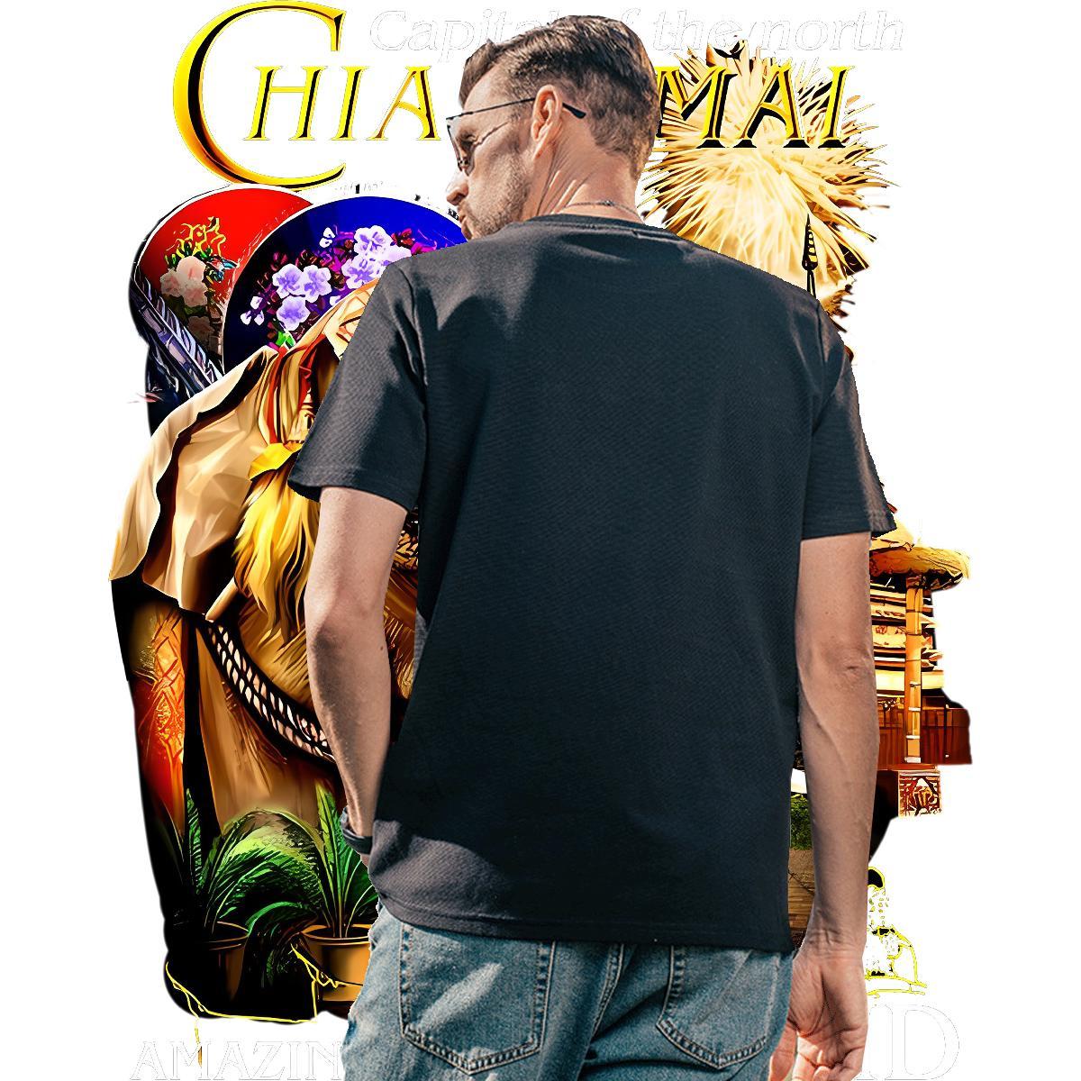 Unisex Man T Shirts cobra O Neck Short Sleeves Summer Casual Floral Print 100% Cotton 230g Men Clothes T-Shirt Wholesale Tees
