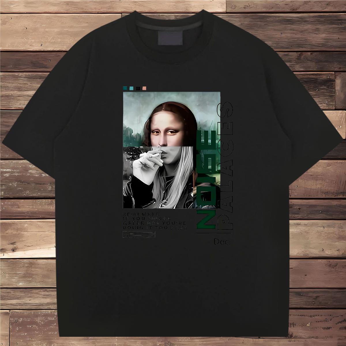 T-Shirts for Men 100% Cotton 230g person Daily Outfit Breathable Short Sleeve Customized Print Tshirt for Man Woman Designer Classic Tee Shirt