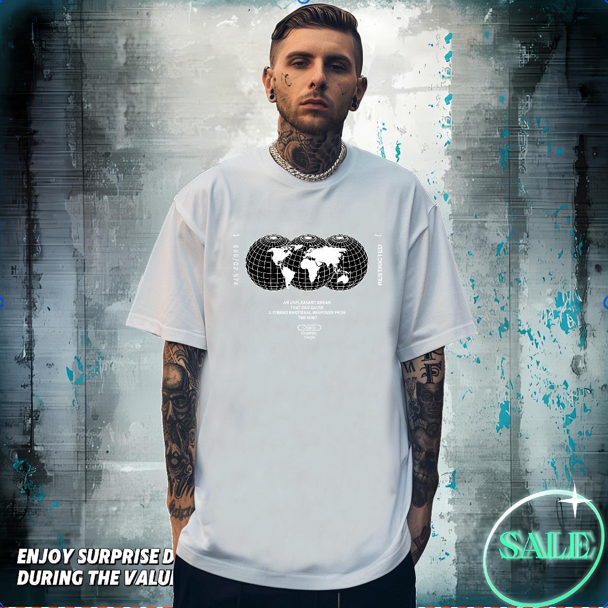 T Shirt For Man 100% Cotton 230g handpainted Daily Outfit Breathable Short Sleeve Oversized 4XL Tshirt for Man Woman 2024 Designer Cool Design Wear