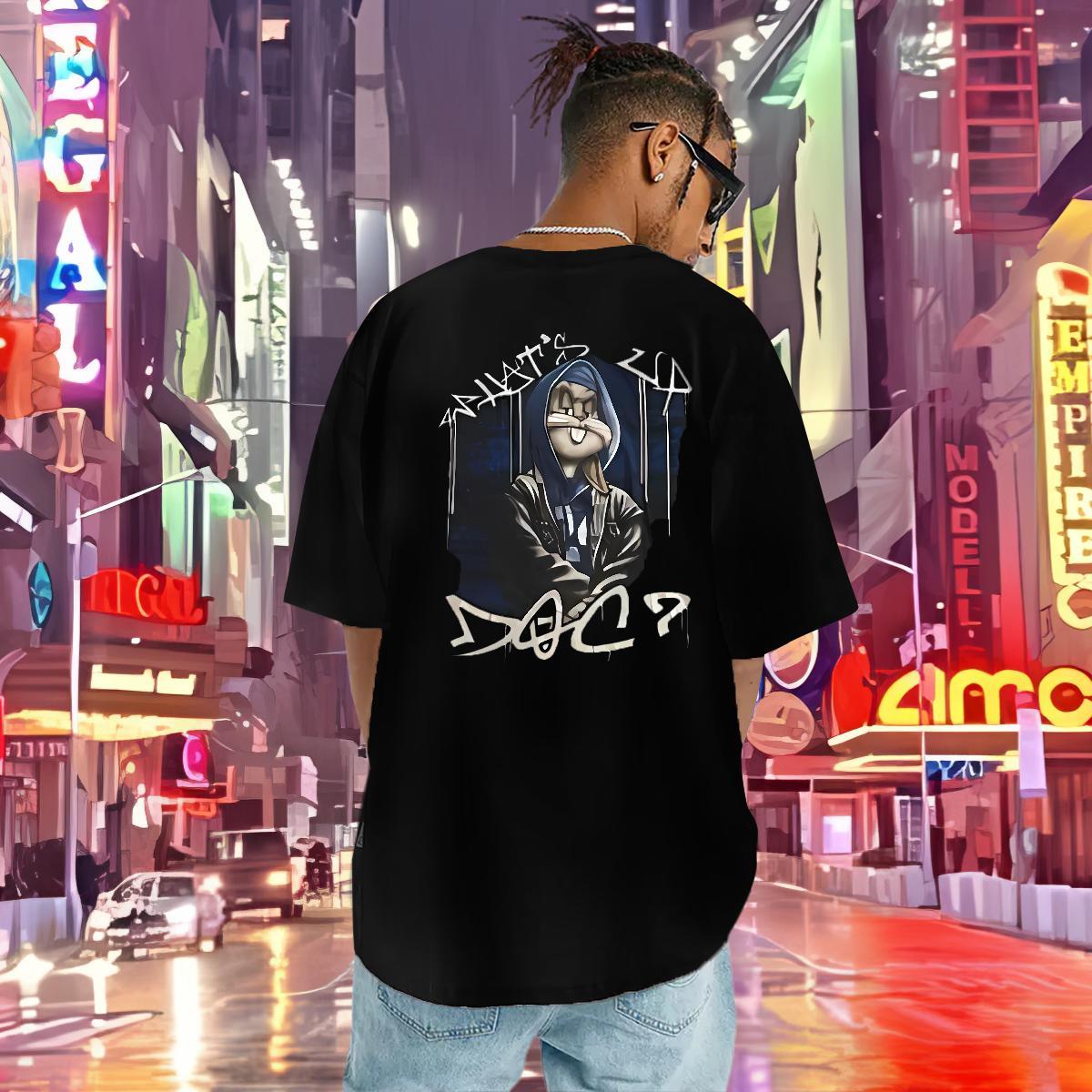 Stylist Mens T Shirts 230g Cotton rabbit Beach Tops O-Neck Short Sleeve Loose Men Clothes T-Shirt Custom Print Plus Size