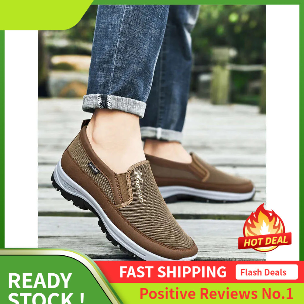 S Men Ddmysports Mesh Sports Plus Size Breathable Comfortable Walking Slip On Shoes Triple Black Free Shipping Outdoor ports ize lip hoes hipping