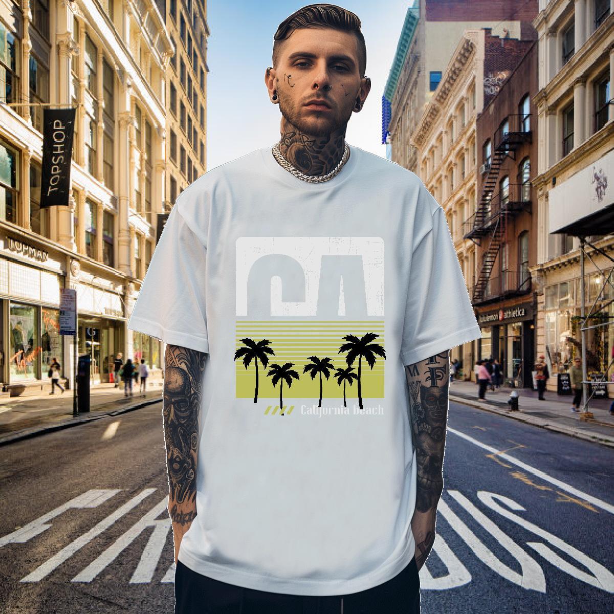 Mens T Shirts 230g Cotton tree Sport Pure Cotton Customized Print Men Tshirts Fashion Designer Cool Design Tees Shirts