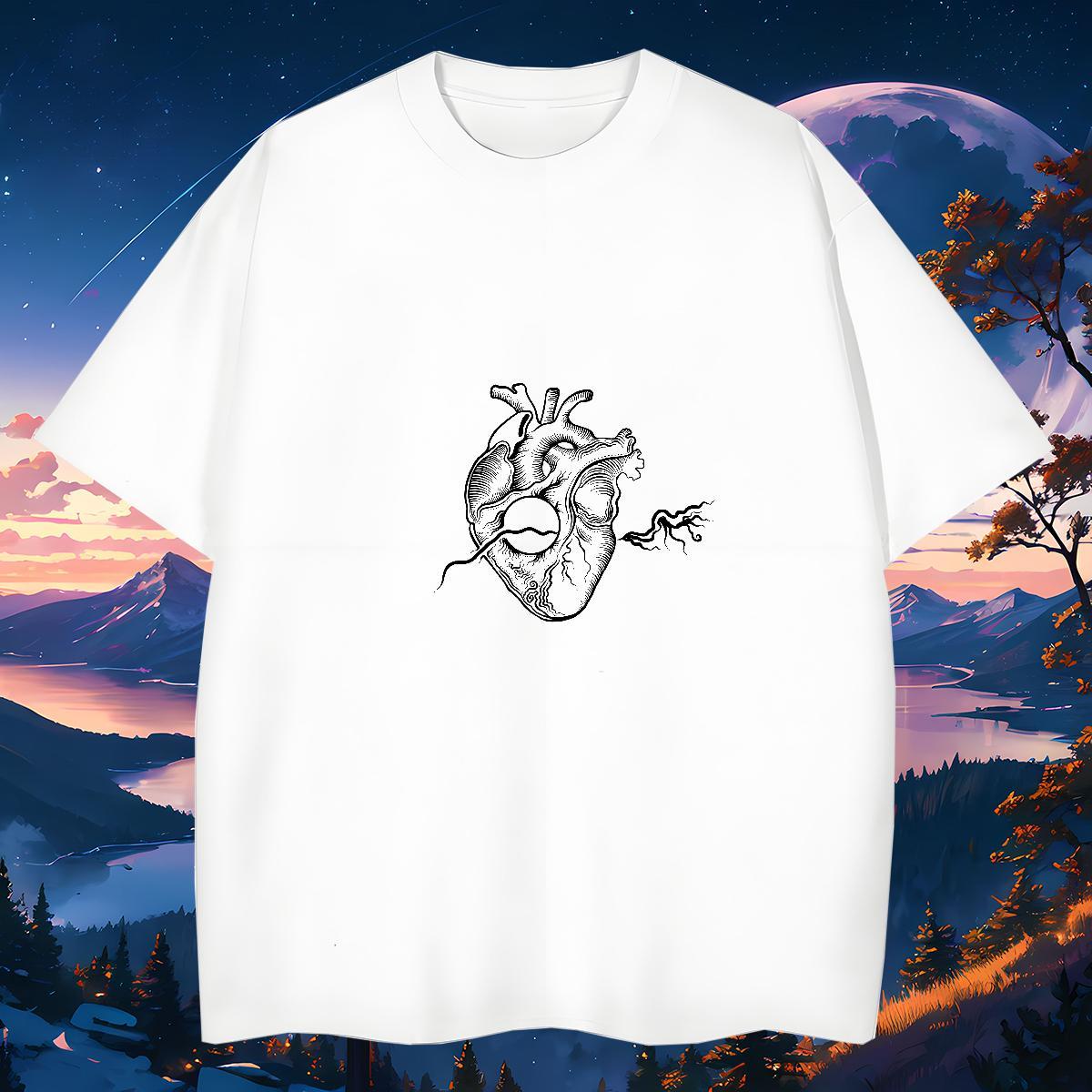 Casual New T-Shirts skull Wear 100% Cotton 230g Street Brand Asian Size O Neck Short Sleeves Men Tshirts