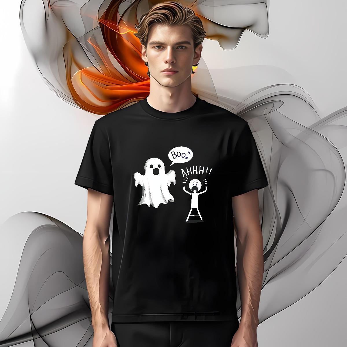 Fashion Designer Men T Shirts 230g 100% Cotton halloween Street Casual Tshirts Breathable Short Sleeve TOP Quality Men Tops Tees DIY Printed