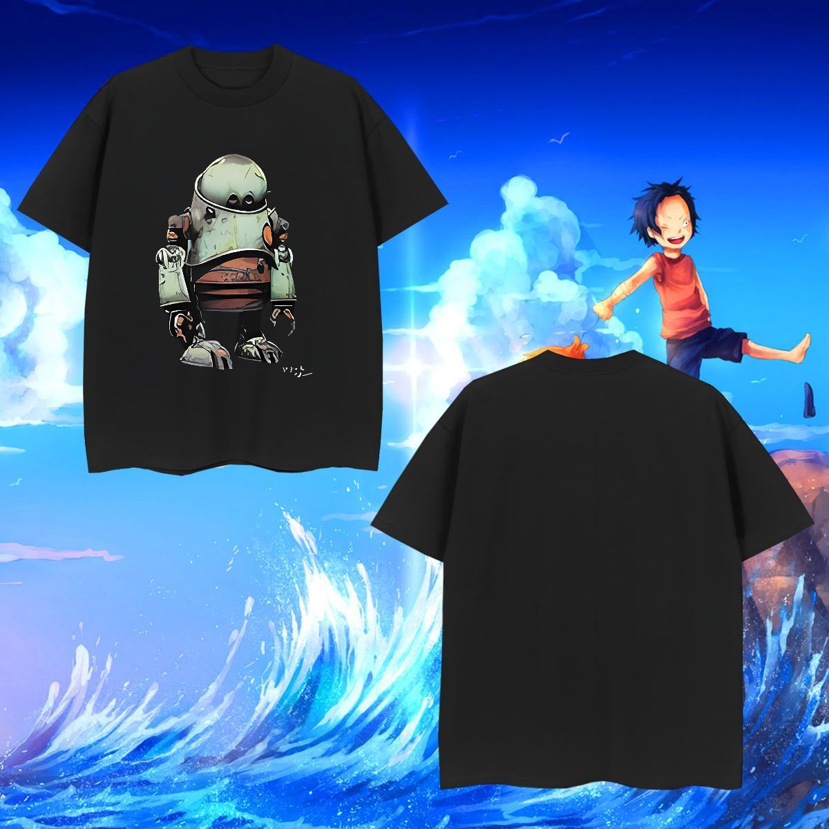 T Shirt For Man 230g 100% Cotton Anime characters Sports Casual Breathable Short Sleeve Oversized 3XL 4XL Men Tshirts 2024 Summer Cool Wear