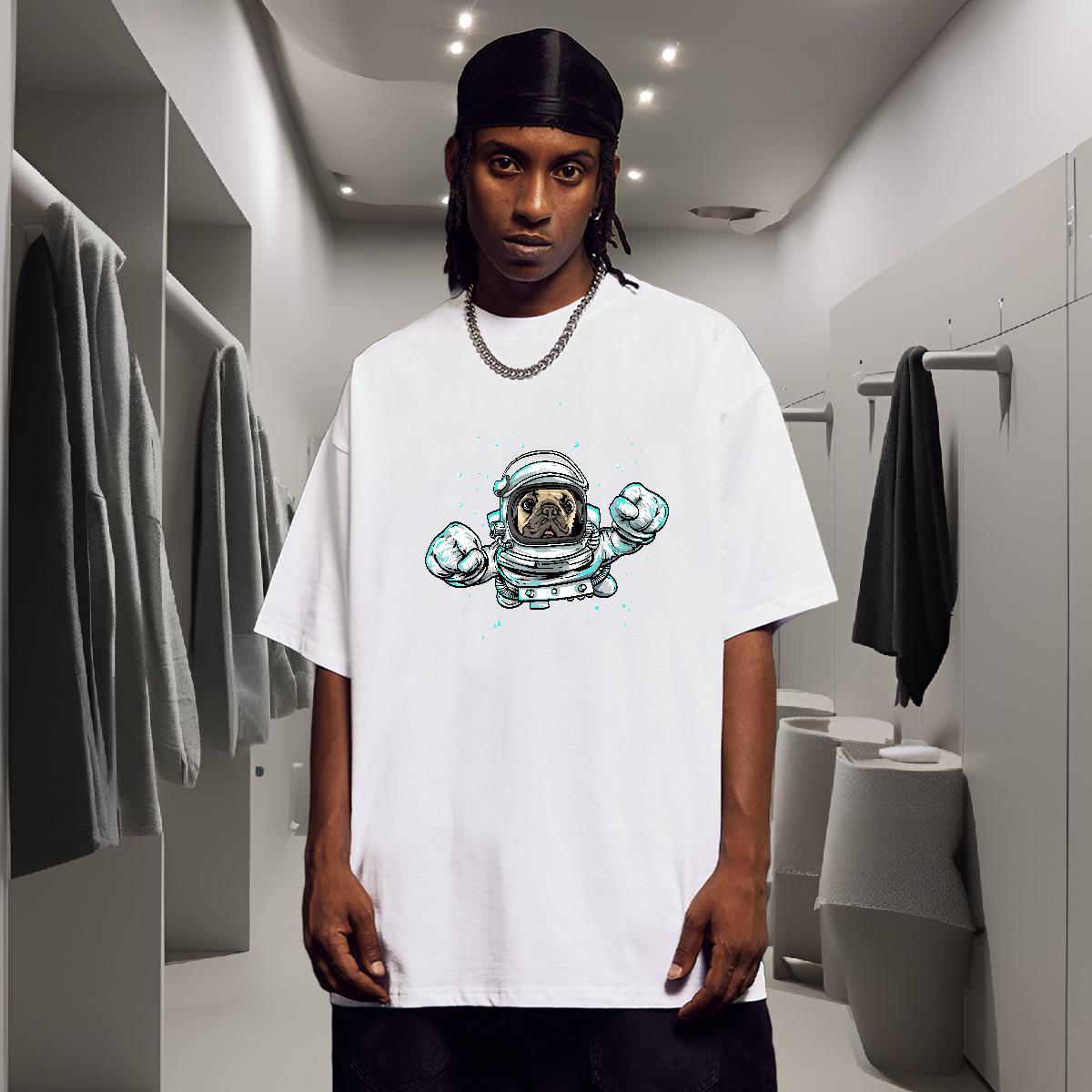 T Shirt For Man 230g Pure Cotton animal Hip Hop Short Sleeve Soft Custom Big Size Tshirts Fashion Designer Brand Tops Tees