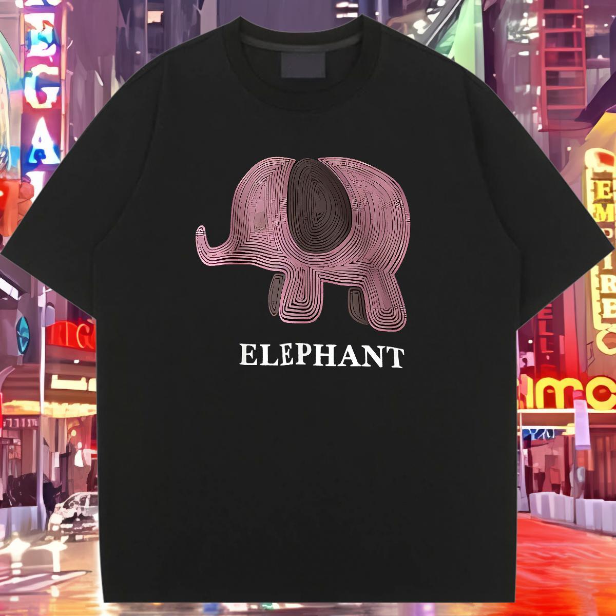 Lady T-Shirts Crew Neck Breathable Women Tees Customized Print Elephant Sport 230g Pure Cotton 2024 Tee Shirt