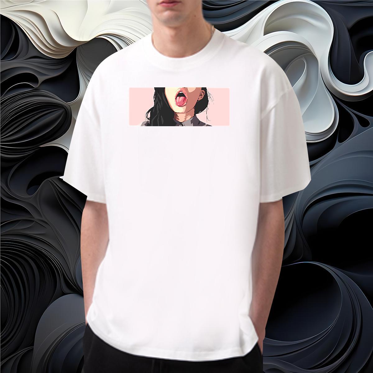 Man T Shirts 230g Cotton mouse Street Wear Breathable Crew Neck Oversized 4XL Men Clothes T-Shirt 2024 Loose Tops