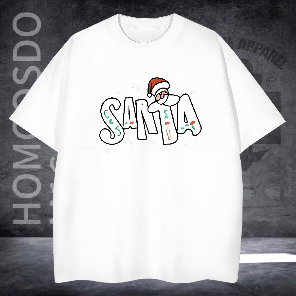 Custom T shirt 230g Cotton Christmas Casual Daily Wear Polos Breathable Crew Neck Comfortable Men Tshirts Plus Size Cartoon