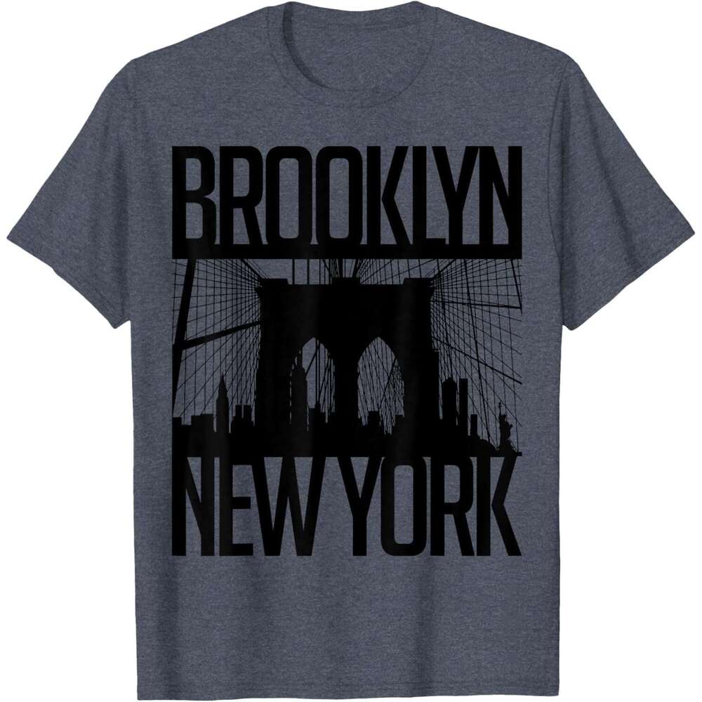 T shirt Mens Bridge Shirt, Brooklyn New York City Graphic Design T-Shirt shirts tshirt graphic tee Casual tops summer clothes Short sleeve Free shippi