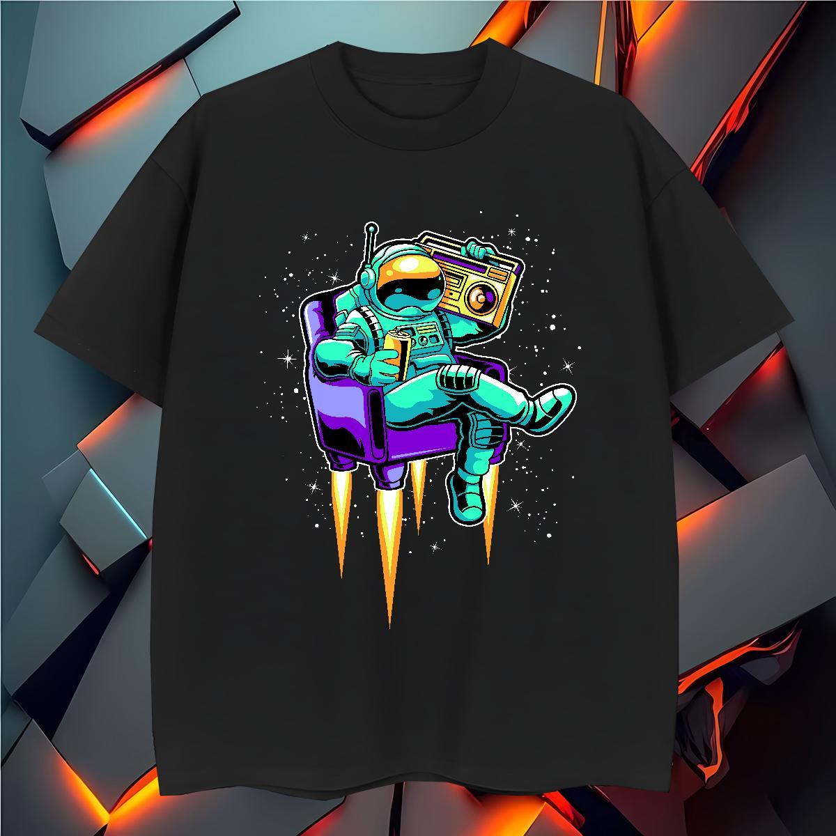 T Shirts Men 100% Cotton 230g universe Spring Summer Breathable Soft Anime Men Tees Factory Direct High Quality Tops Tees