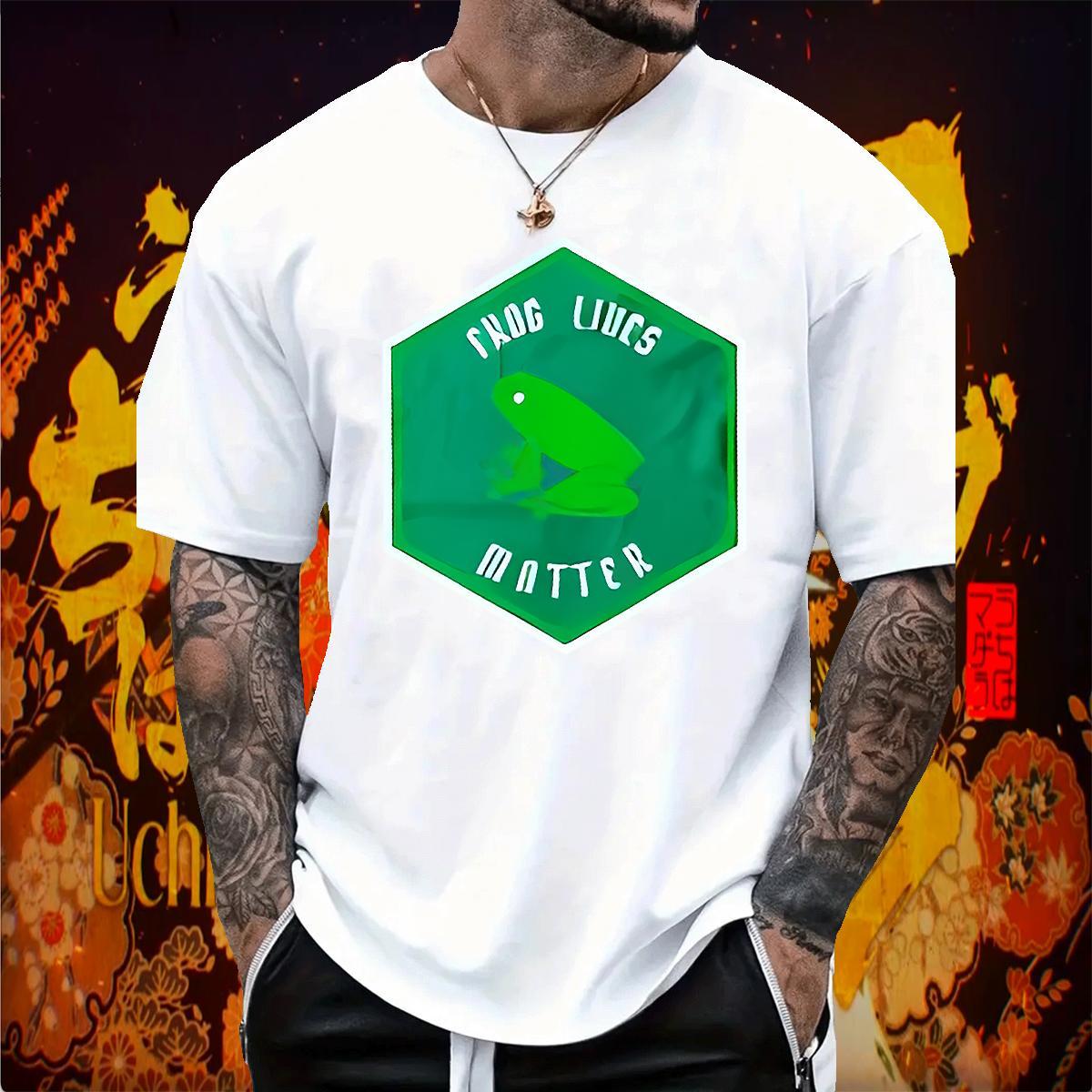 2024 Designer Man T Shirts 100% Cotton 230g Frog Street Wear Tees Breathable Soft Couples T Shirts Asian Size