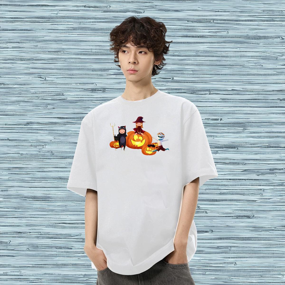 2024 Designer T Shirt For Man 100% Cotton 230g halloween Anime Printing Street Clothings Round Neck Short Sleeve TOP Quality Tshirts Custom Cartoon