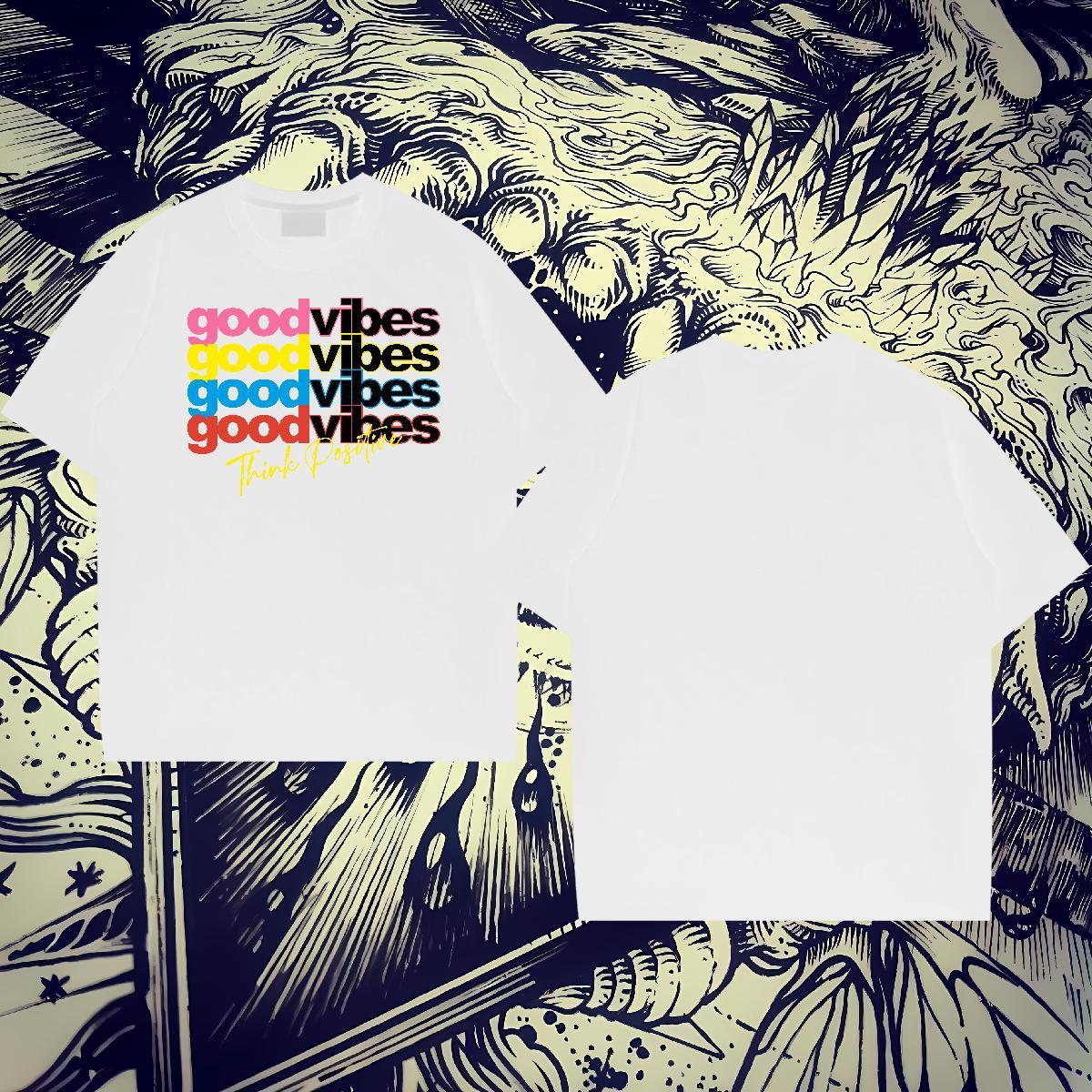 Comfortable Couples T Shirts 230g 100% Cotton Spring Summer letter Custom Anime Pure Cotton Brand Men T Shirts Tee Shirt