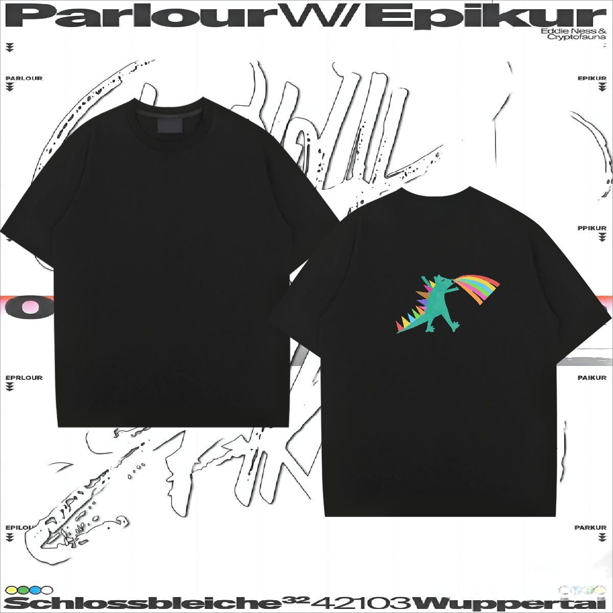 2024 Designer T-Shirts 230g Pure Cotton dinosaur Casual Daily Wear Tops Shirt Breathable Free Shipping Men Tops Tees Custom Printed