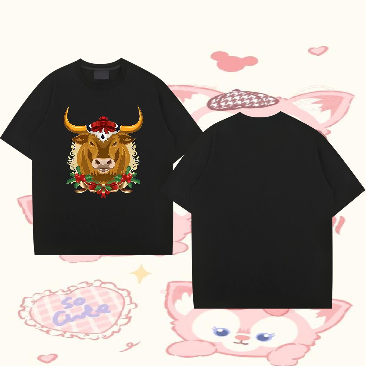 Fashion Mens T Shirts 230g Cotton cow Daily Wear Tops Tees Crew Neck Breathable Popular Men Tees Custom Printing