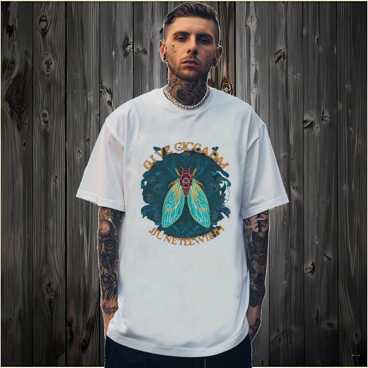 Men T Shirts 230g Pure Cotton Butterfly Summer Casual Short Sleeve Soft Custom Big Size Men Clothes T-Shirt Factory Direct High Quality Polos