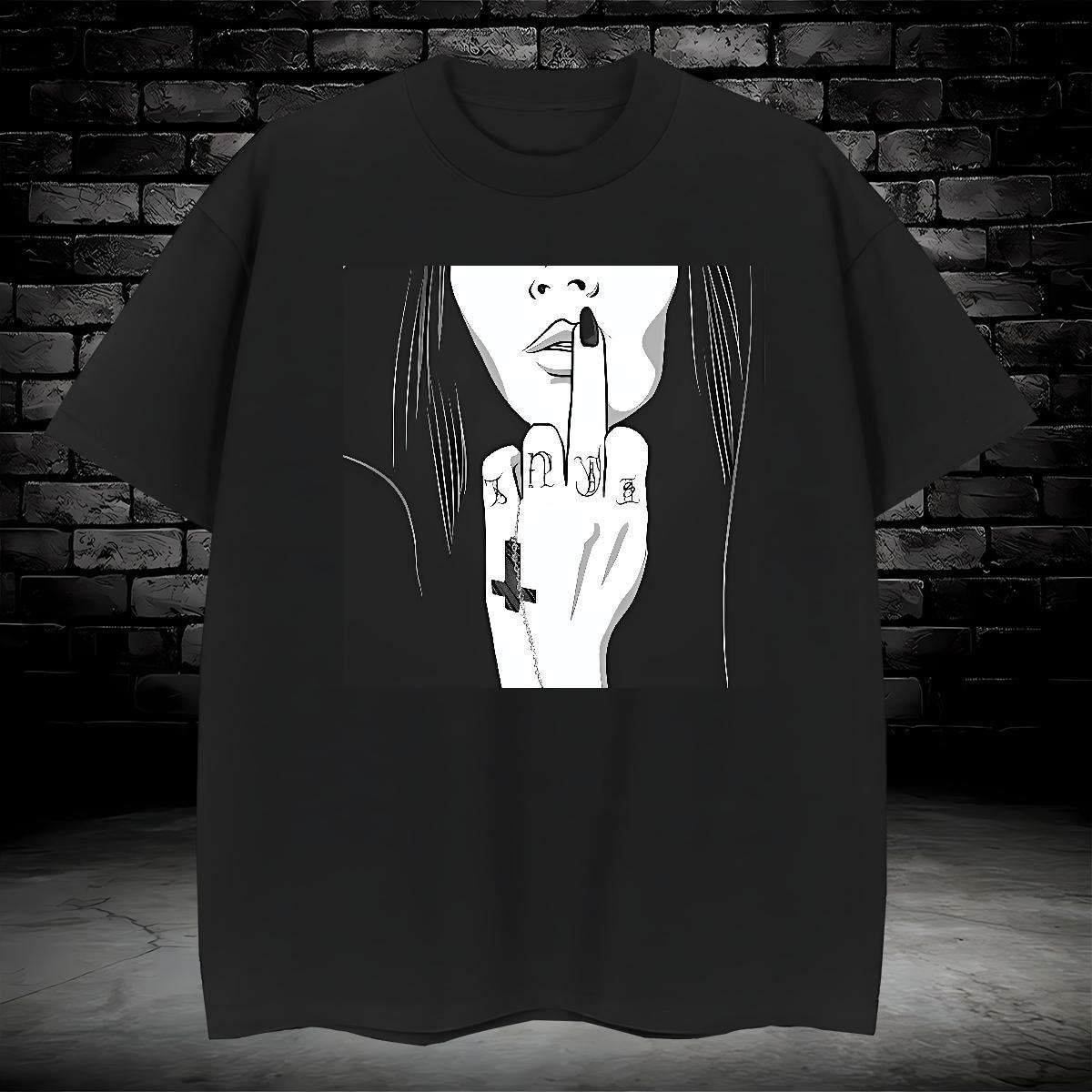 T-Shirts 100% Cotton 230g contempt Street Casual Pure Cotton Custom Printing Mens Tshirts 2024 New Wholesale Tops