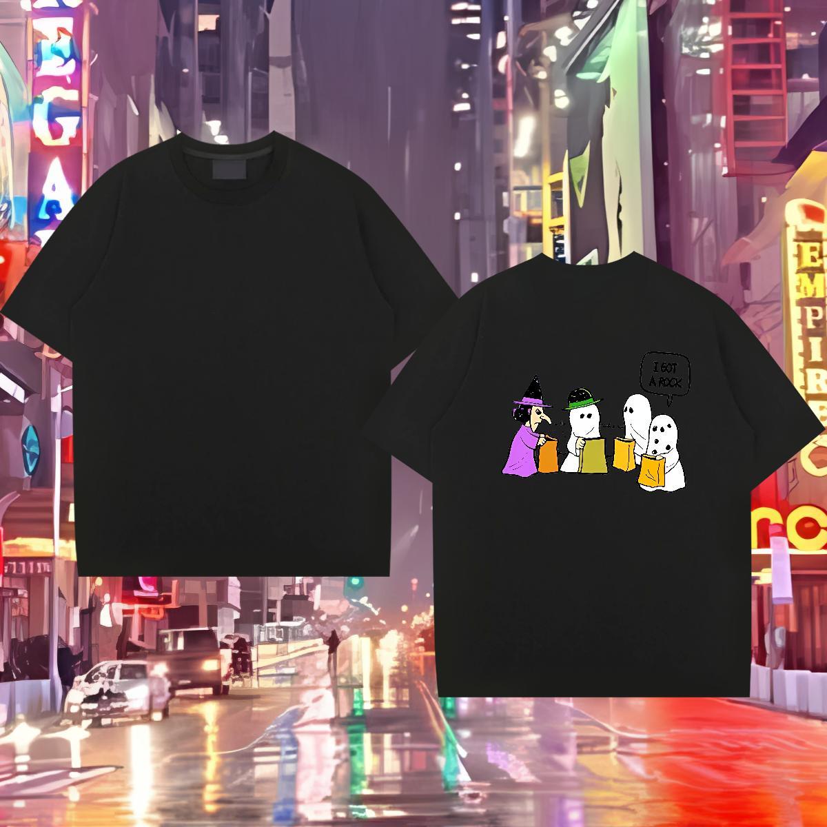 2024 DIY T-Shirts for Men 230g Cotton monster Casual Beach Clothes Breathable Short Sleeve Classic Couples T Shirts Custom Printed